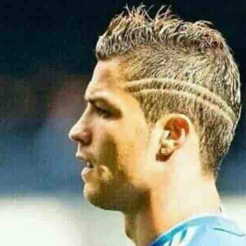 cristiano ronaldo comb over line