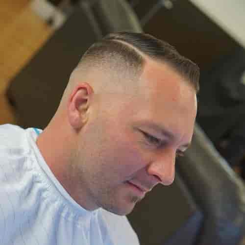 FLAT SLICKED HIGH AND TIGHT