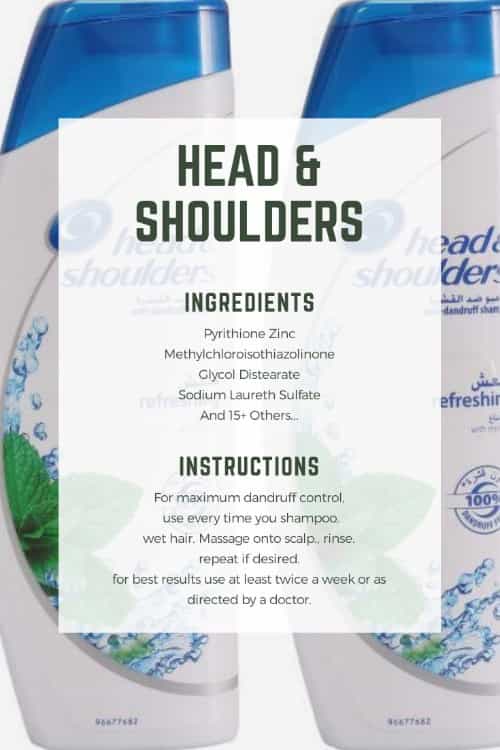 Creep absorberende kød Head And Shoulders Ingredients (Complete List Explained)