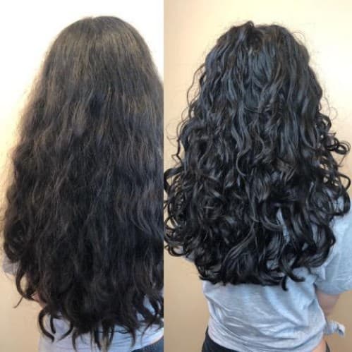 Curly Girl Method Before And After Routine Pictures