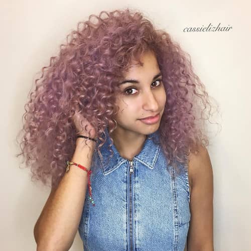 ECRU CURLY HAIR COLOR IDEAS