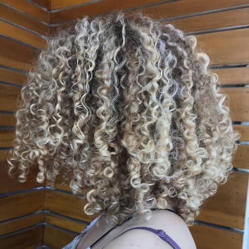 Silver Gray Curly Hair Color