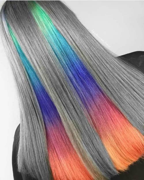 OMBRE UNDERNEATH HAIR COLOR