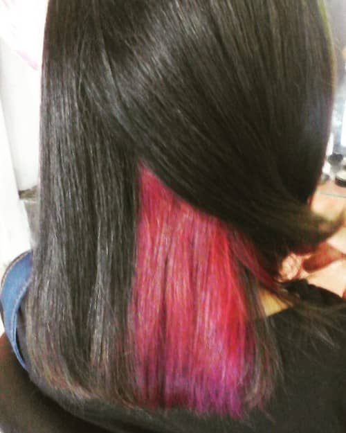 TWO COLORS OMBRE UNDERNEATH