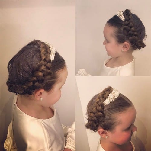 Crown Braid Hairstyle For 2-4 Years Toddler