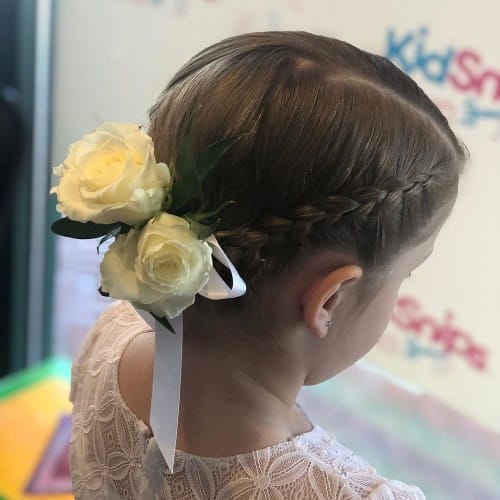French Crown Braid For Kids With Short Hair