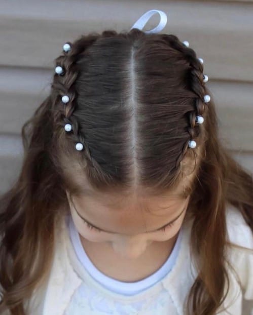 Half-way French Braid Hairstyle