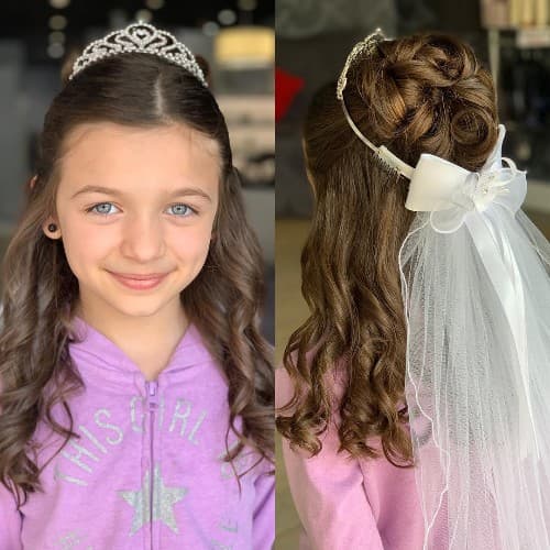 Holy Communion Classy Updo Hairstyle