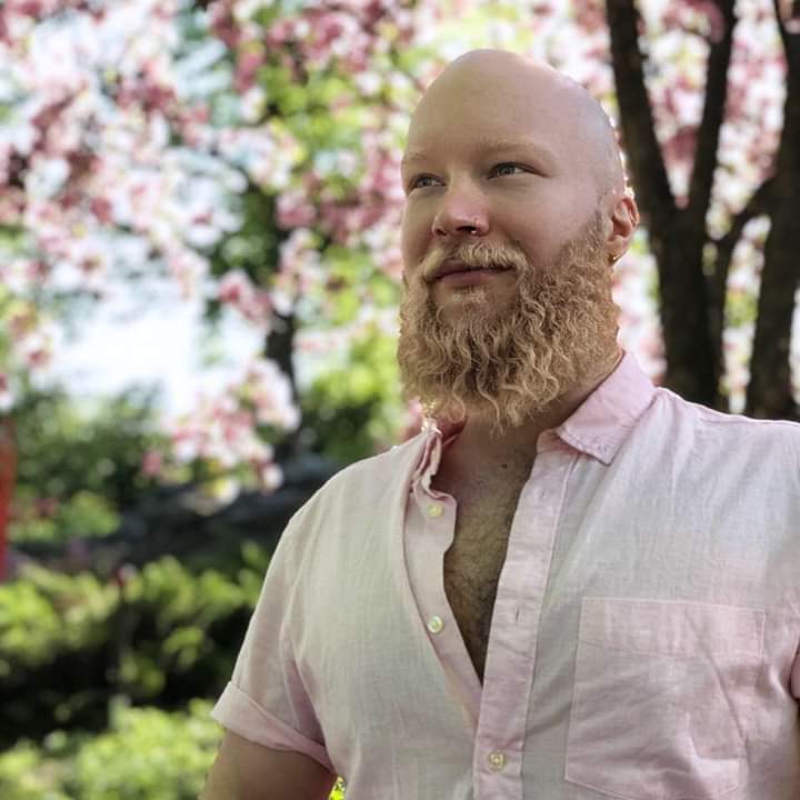 very curly beard