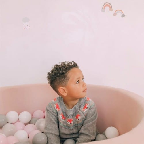 Low Fade Curly Toddler Haircut