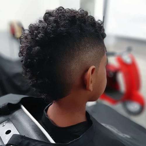 Black Kid Mohawk Cut