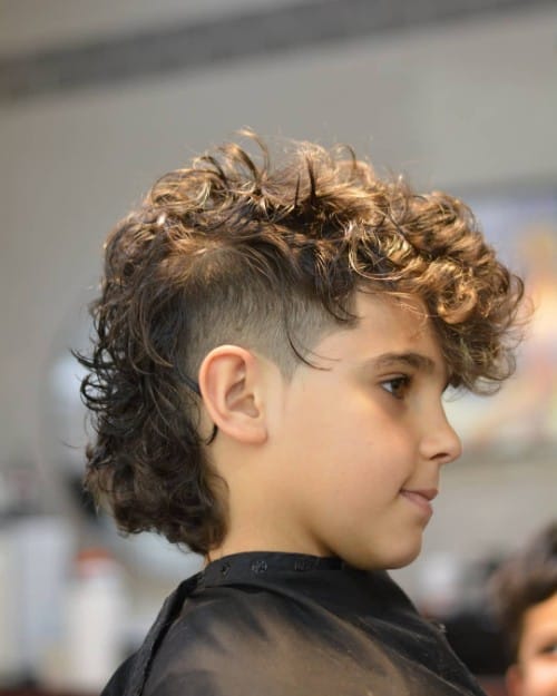 short mohawk fade for kids