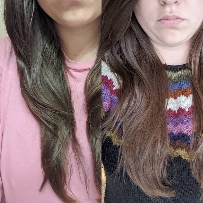 Hair Mask Treatment Before and After