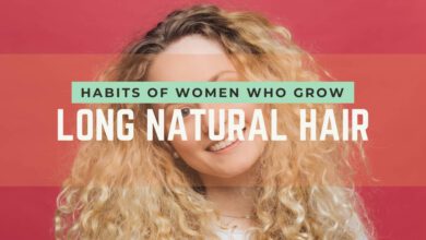 habits of women with long natural hair