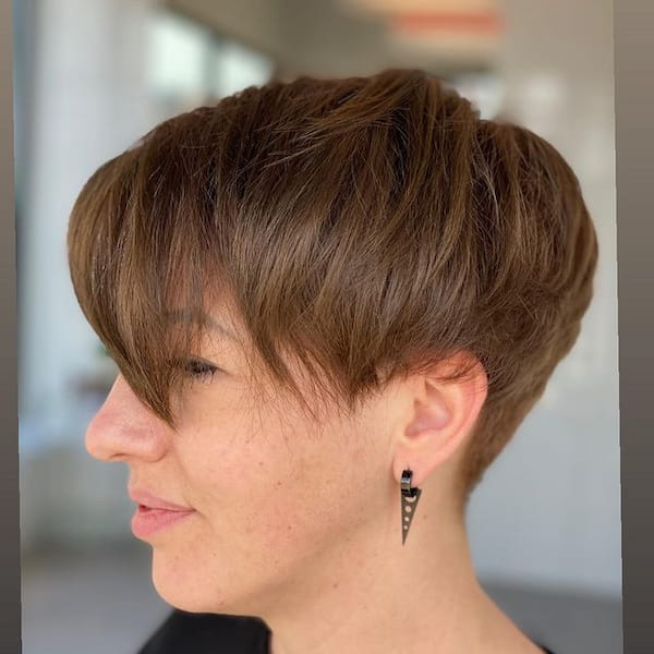 low maintenance thick hair pixie cuts