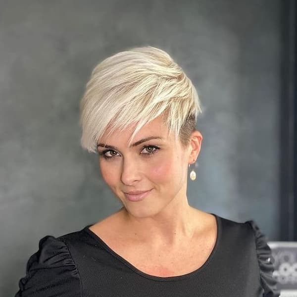 Blonde Pixie Cut