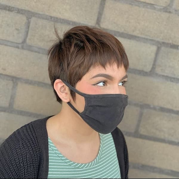 textured pixie haircut by david