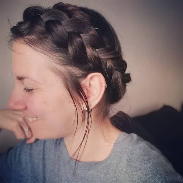 Crown Braid Hairstyle