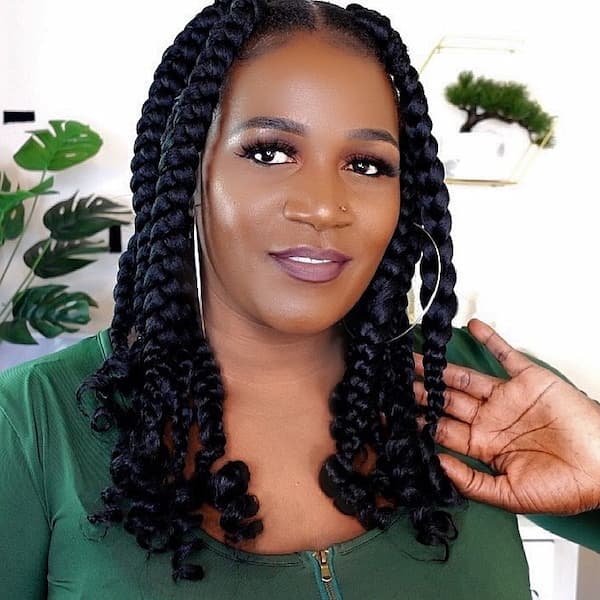 51 Amazing Large Knotless Braids Hairstyles to Experiment With For Braid  Lovers  Fabulyst