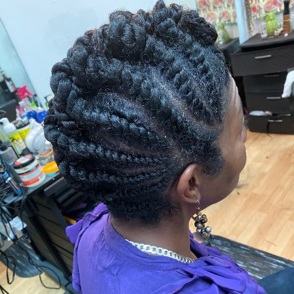 Mohawk Twist Hairstyle