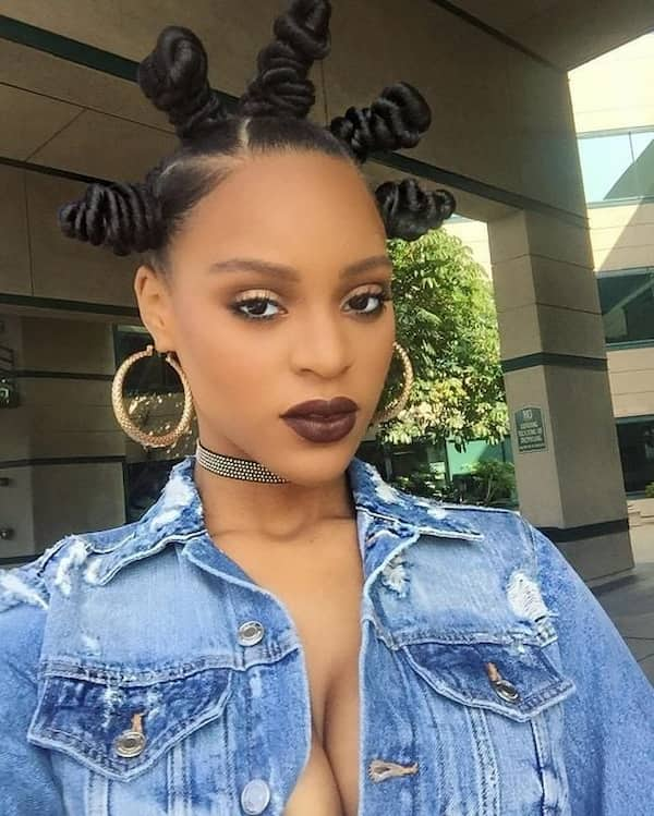 Jumbo Bantu Knots Hairstyle