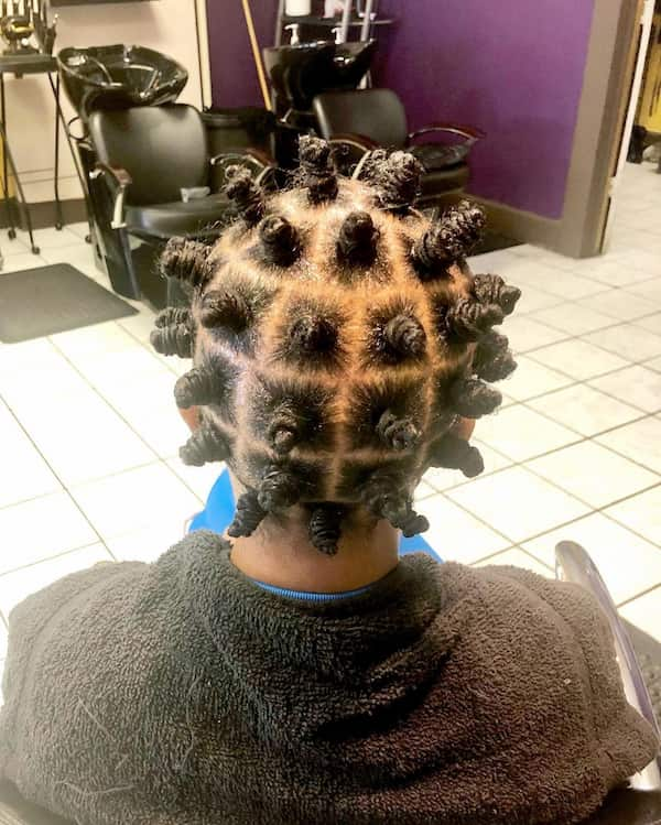 Micro Size Bantu Hairstyle