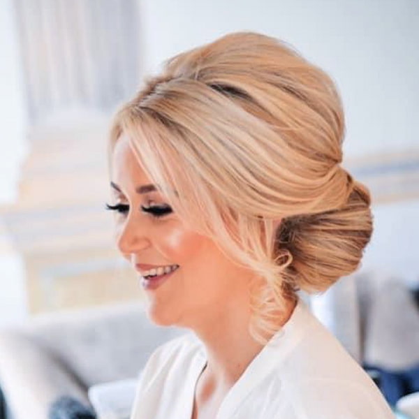 Bridal Hairstyle for Long Thick Hair