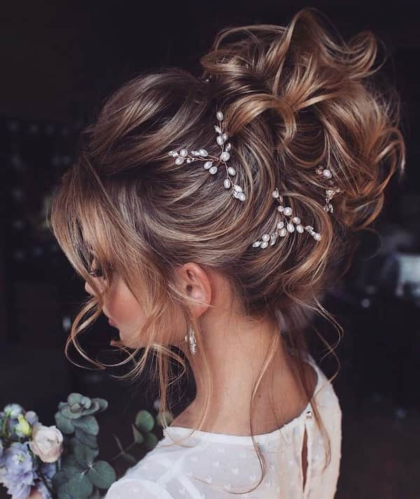 Full Ballet Bun Bridal Hair