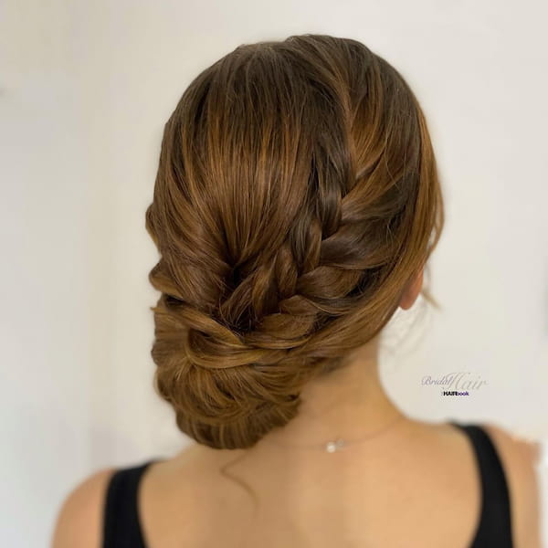 Low Textured Bridal Bun