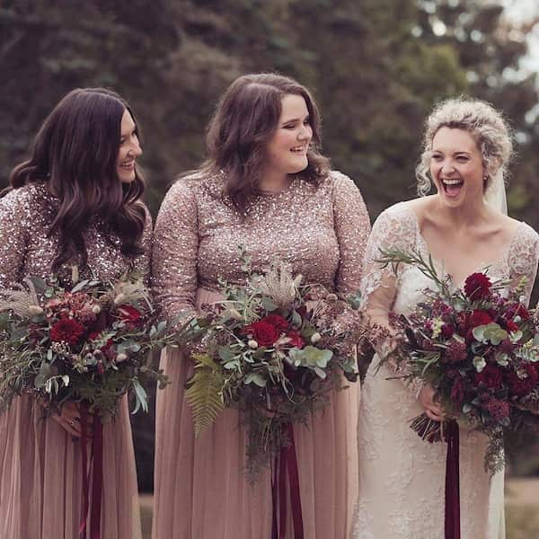 Straight Hair Bridesmaid Hairdo