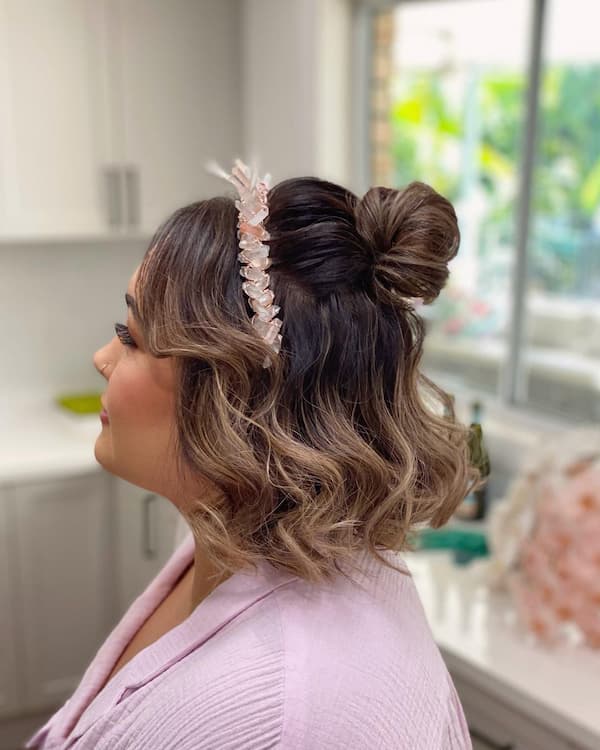 Top Knot Updo and Down-do 