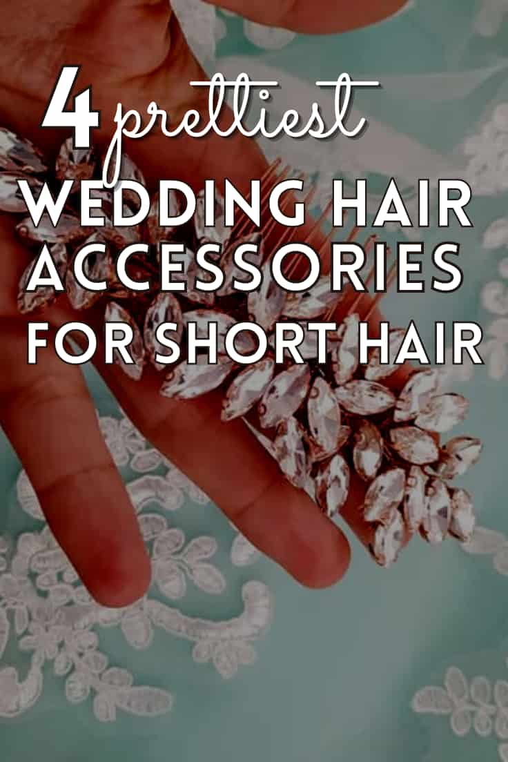 cute Wedding hair accessories for short hair