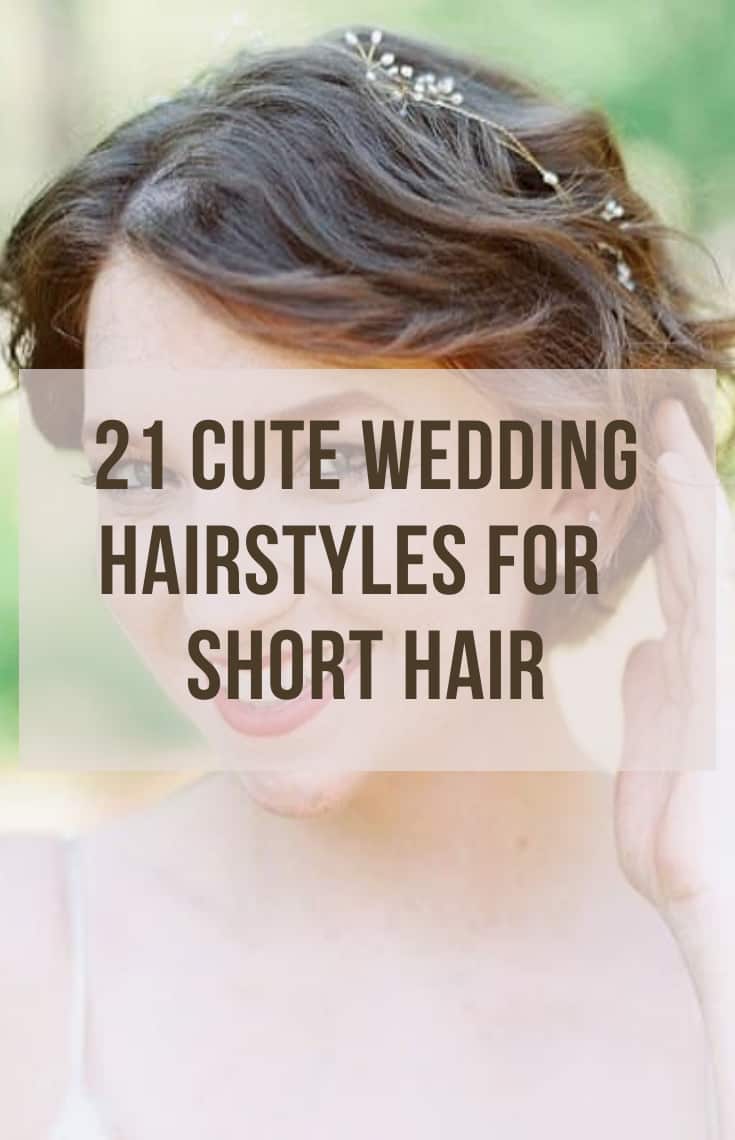 cute wedding hairstyles for short hair