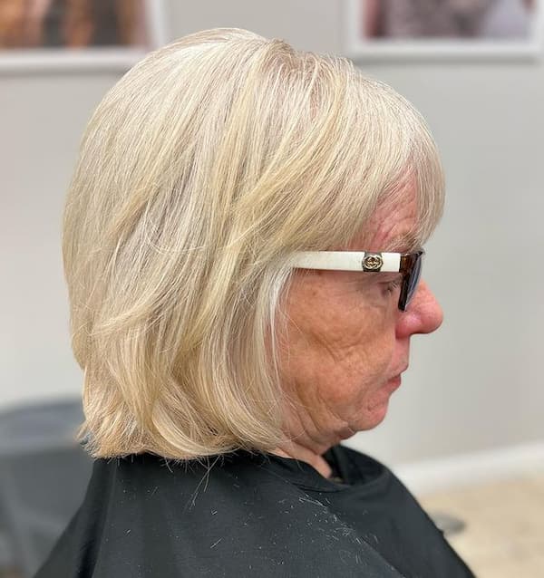 Layered Bob Thin Gray Hair