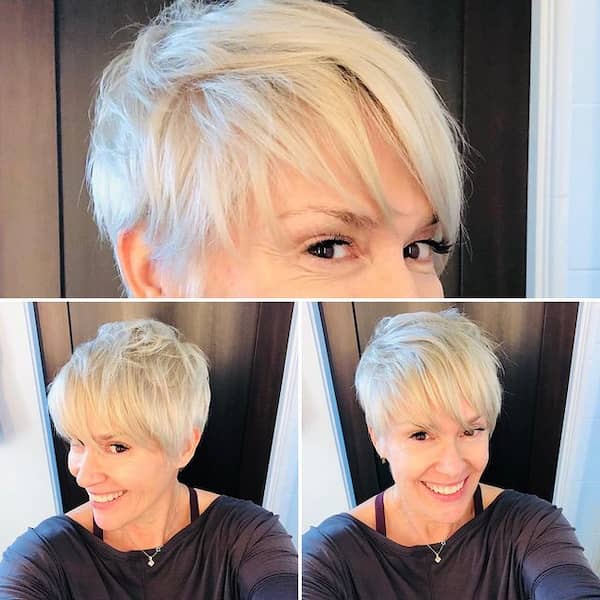 Platinum Pixie Cut