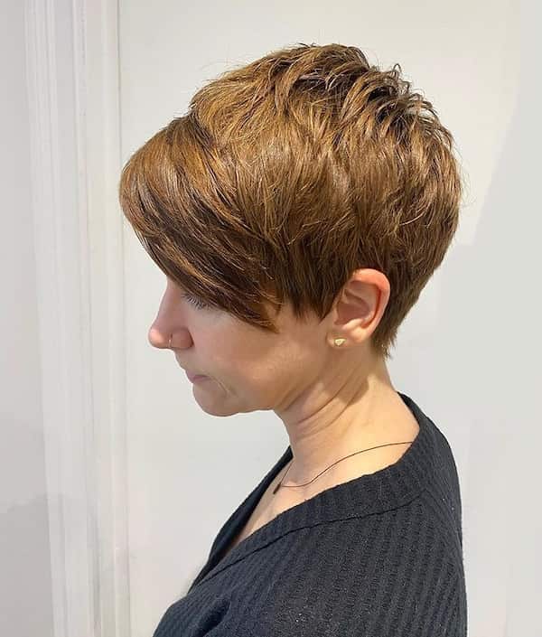 Short Textured Pixie for Thick Hair
