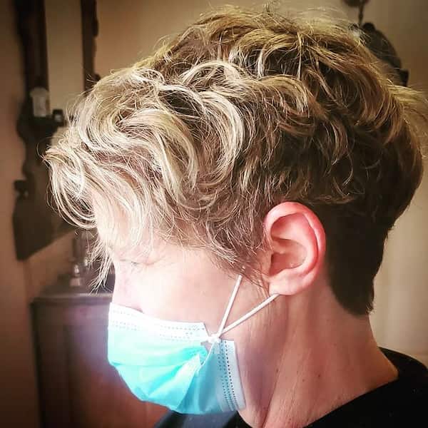 Short Wavy Pixie Cut for Thick Hair