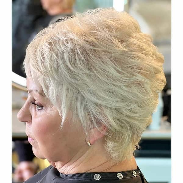 Blonde Shag Haircut