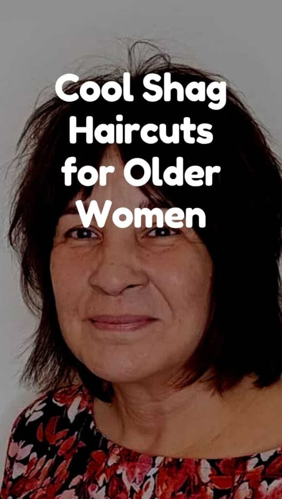 Cool Short Shag Haircuts for Older Women