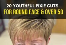Pixie Cuts for Round Face Over 50