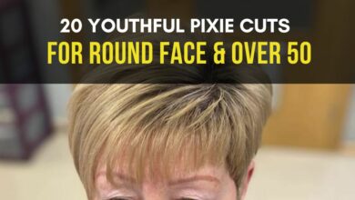 Pixie Cuts for Round Face Over 50