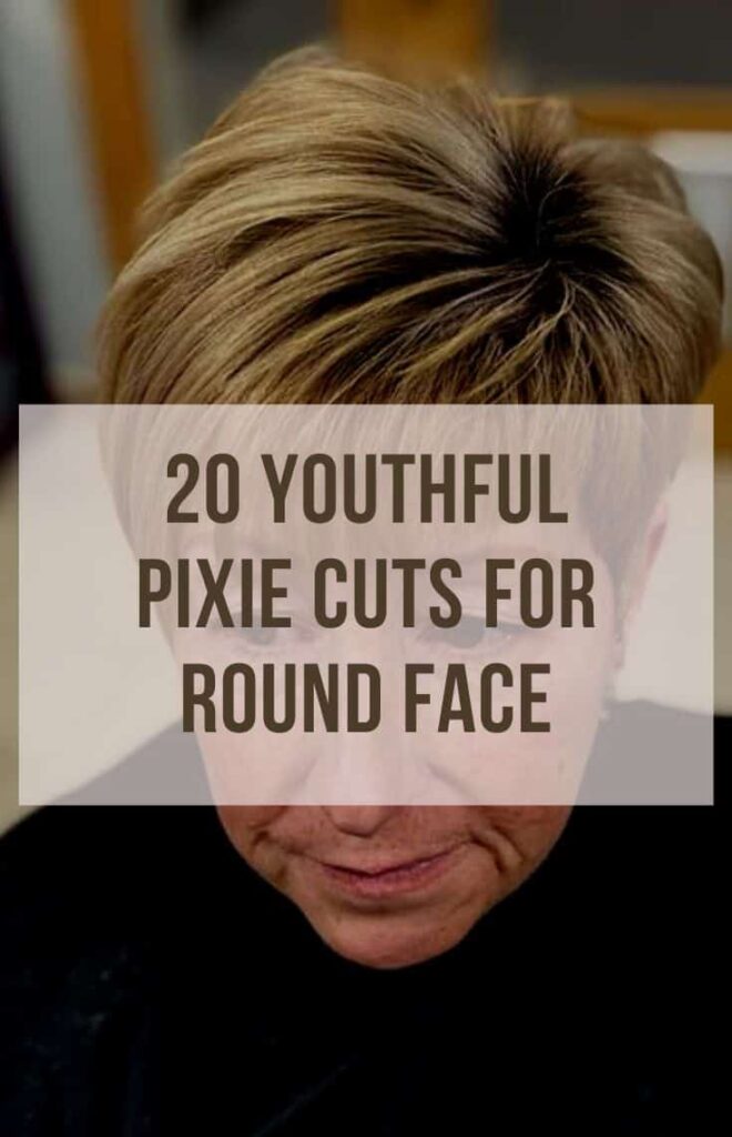 Youthful Pixie Cuts for Round Face Over 50