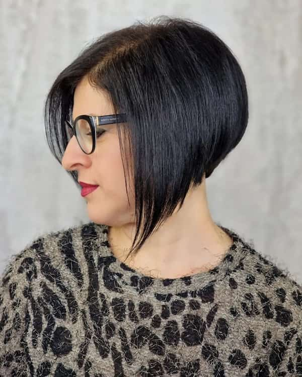 Angled Bob Haircut on Thin Hair