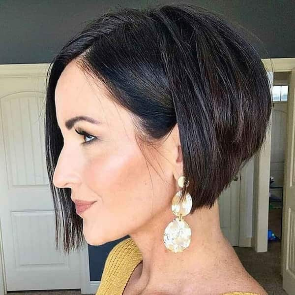 Short Angled Bob Haircut