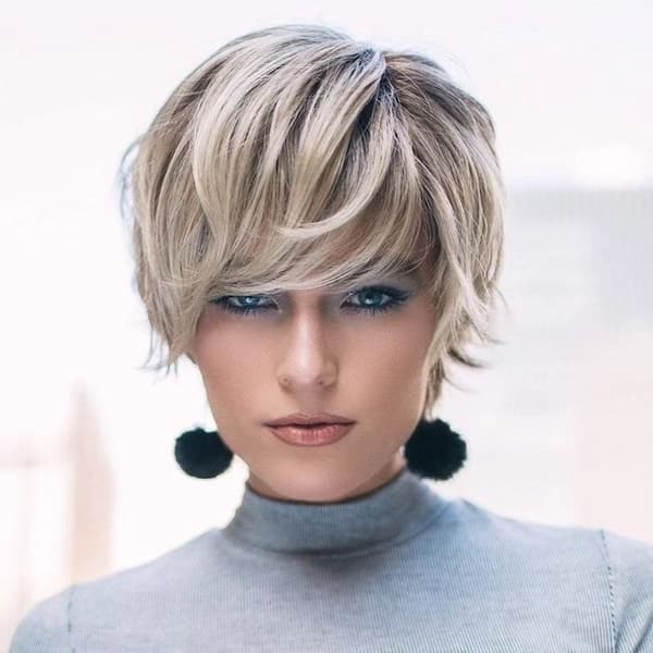 Short Thick Pixie Bob Haircut 