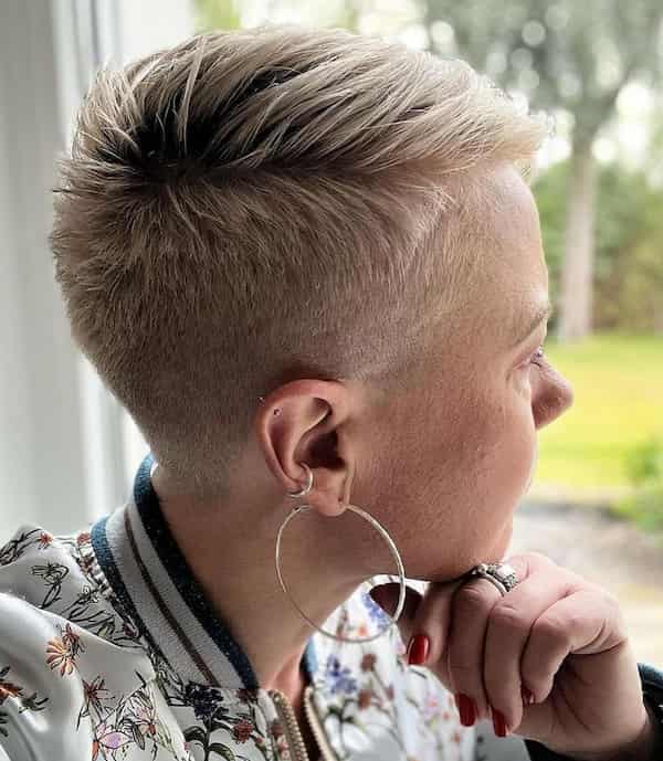 Tapered Fade Pixie Cut