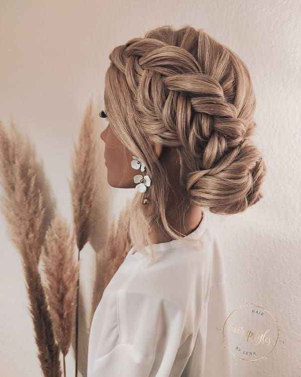 Big Fishtail Braided Updo