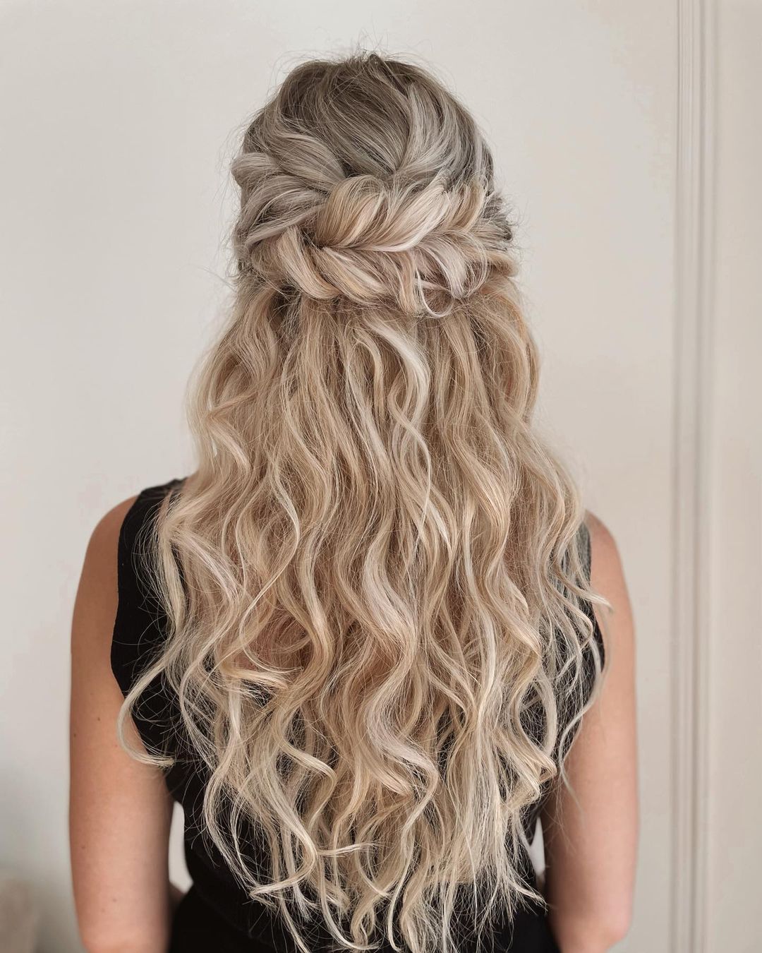 Boho Twisted Half Up Half Down Hair