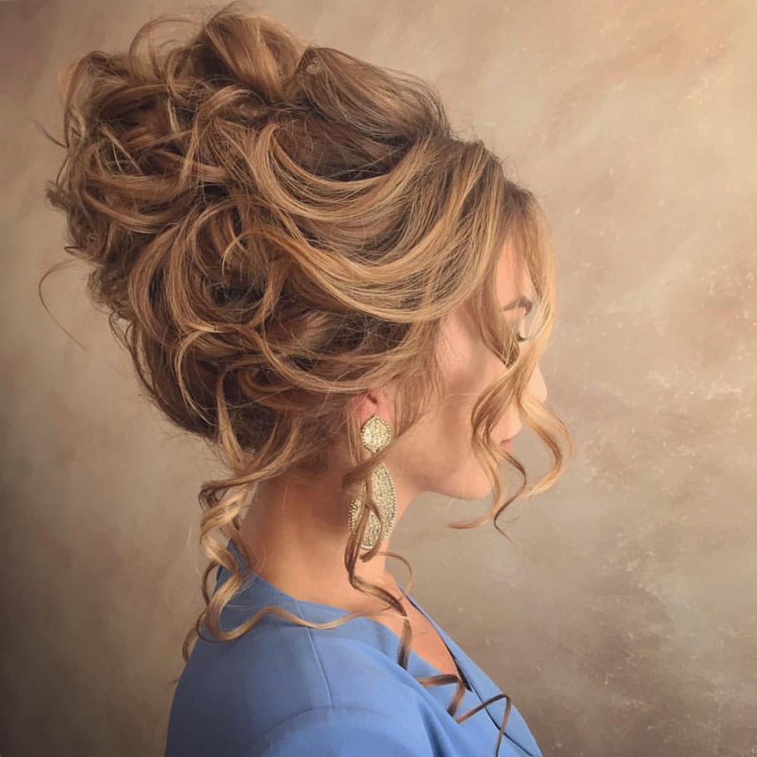British Royal Updo with Multiple Ringlets