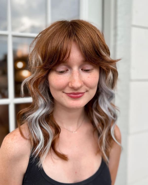 Double-coloured Shag Haircut